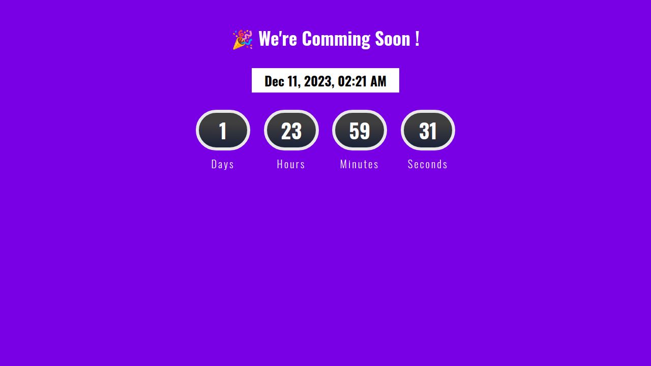 Pens tagged 'countdown-timer' on CodePen