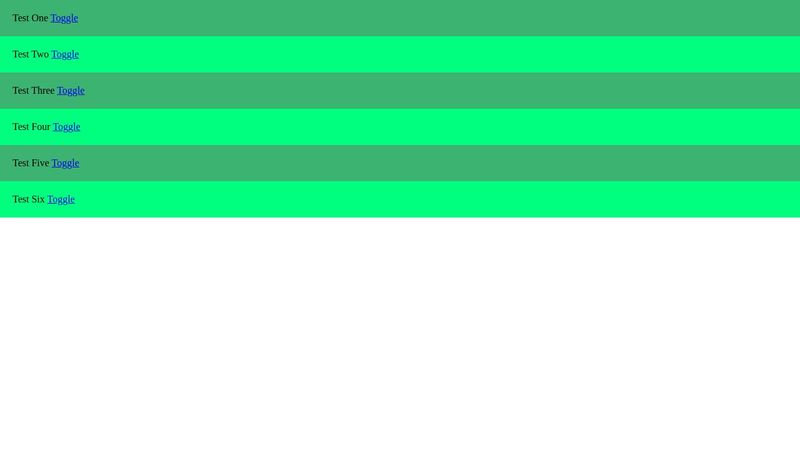 Toggle Overlay on UL