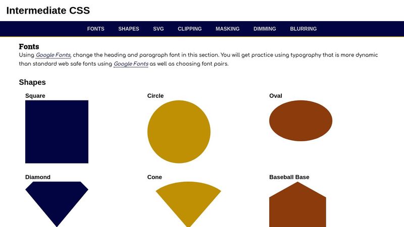 ACTIVITY // INTERMEDIATE CSS