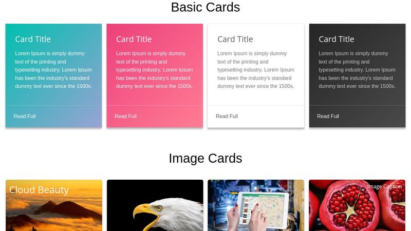 Beautiful CSS Cards