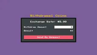 8Bit Style - Coin Withdrawal Form