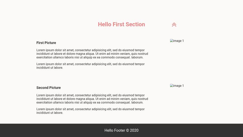 Simple landing page (Html, Css, Js)