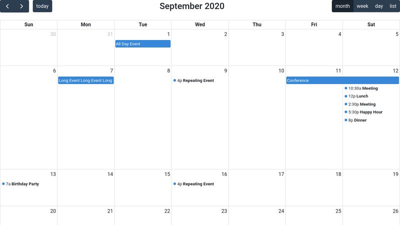 Fullcalendar io