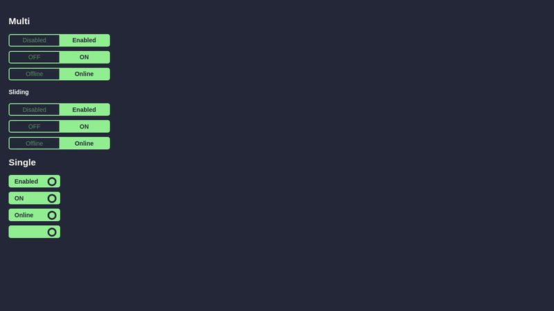 Stylish CSS Switch Toggle