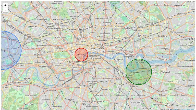 Leaflet GeoJSON Circles