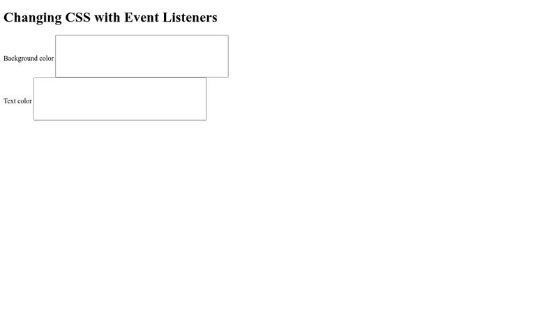 changing-css-with-event-listeners