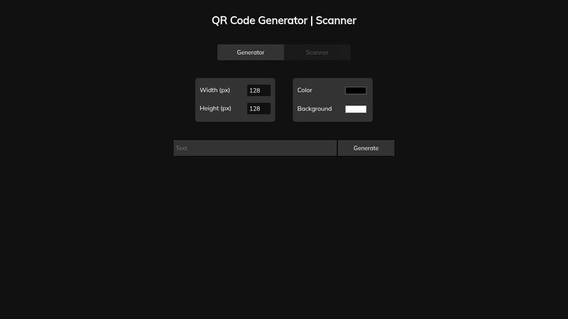 QR Code Generator | Scanner