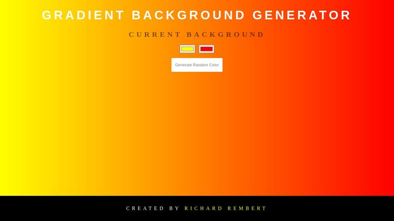 Javascript Gradient Background Picker