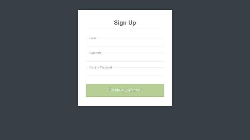 Sign Up Form with live validation