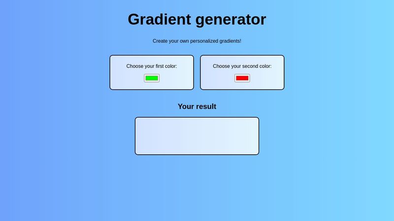 Simple Gradient Generator