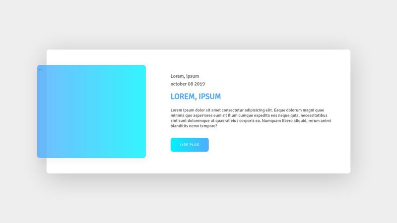 Post Card Responsive HTML CSS