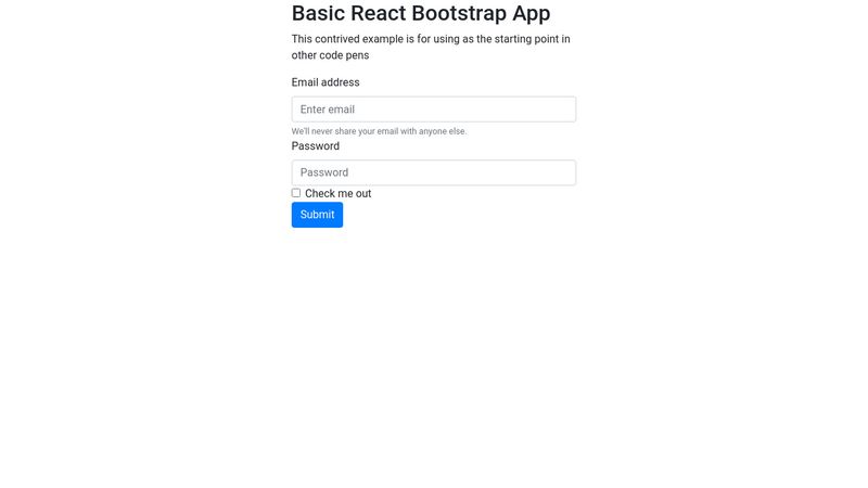 react-bootstrap-login-form