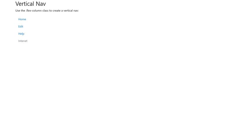 vertical nav bootstrap