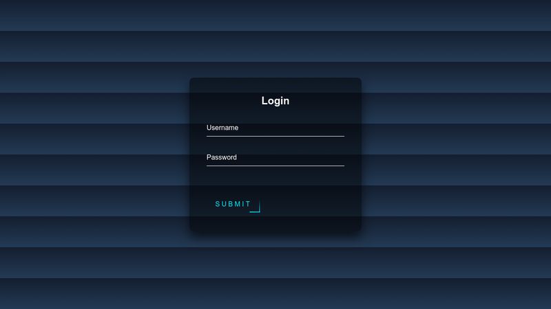 Login Form With Floating Placeholder And Light Button