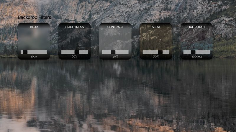 CSS Backdrop Filters