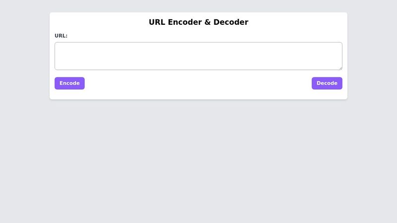 URL Encode/decode