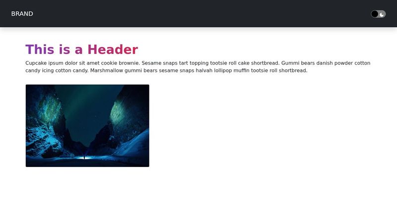 Bootstrap Dark Mode