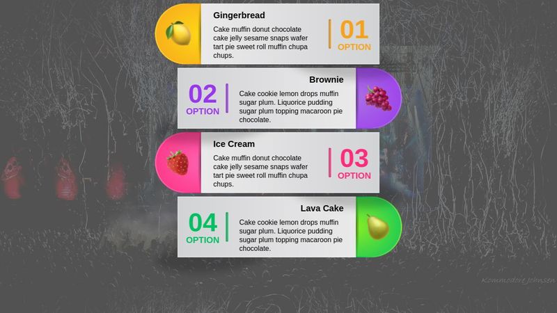 Infographic css list html