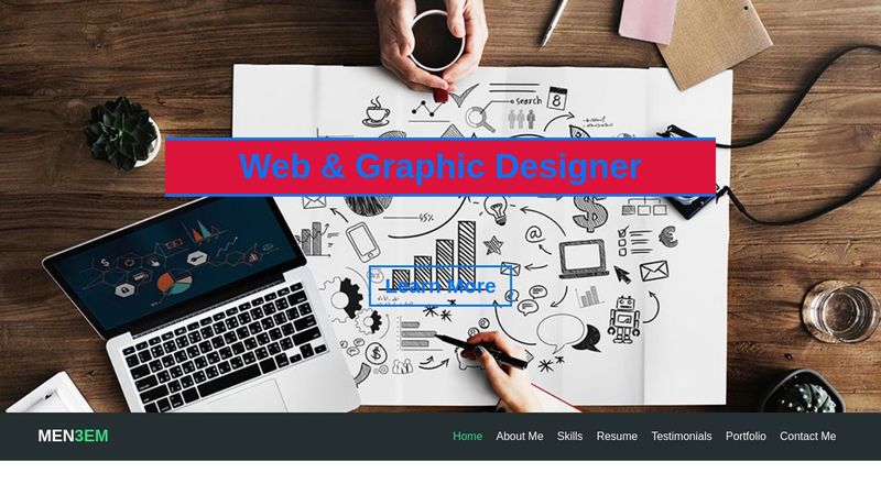 My First Pure HTML & CSS Template