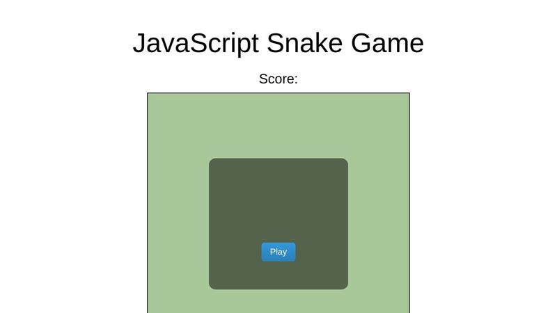 How to Create A Snake Game in HTML CSS & JavaScript