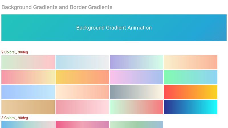 Gradients - html, css, animation