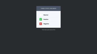 Three State Checkbox