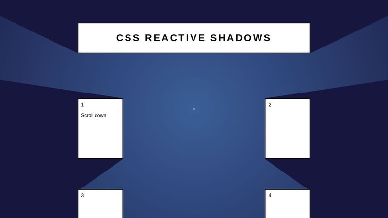 CSS Element Reactive Shadows
