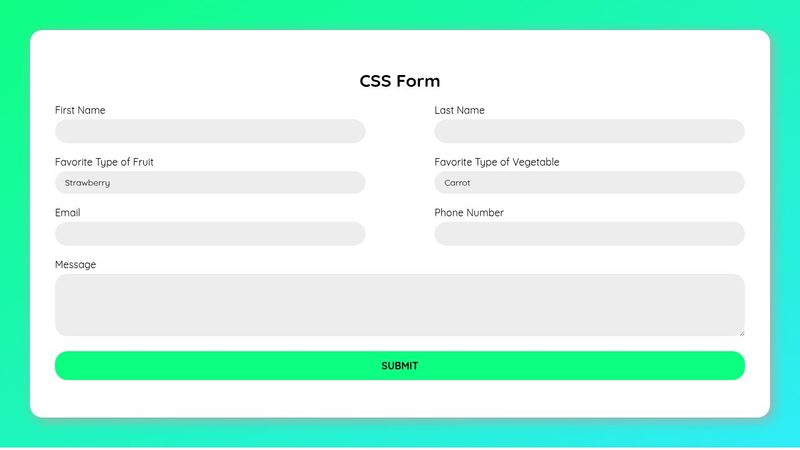 CSS Form