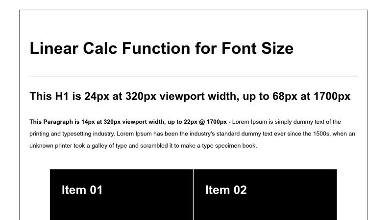 Font Rules + EM Calc Height