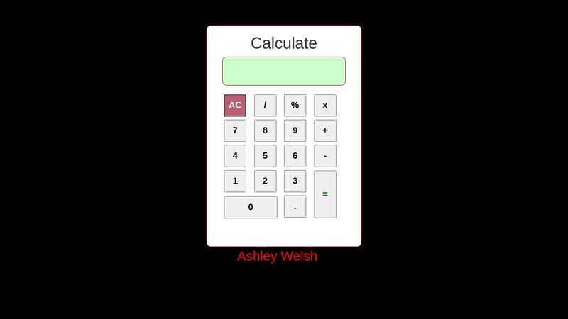 Javascript Calculator