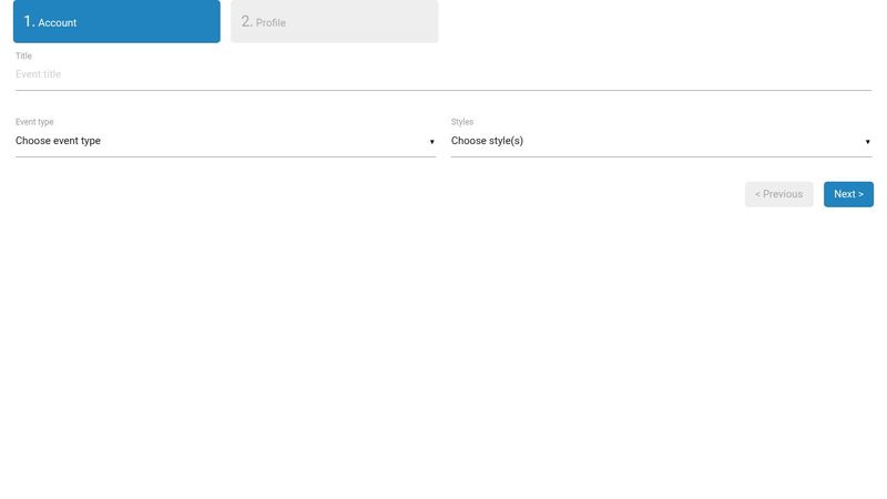 Materialize CSS steps form example