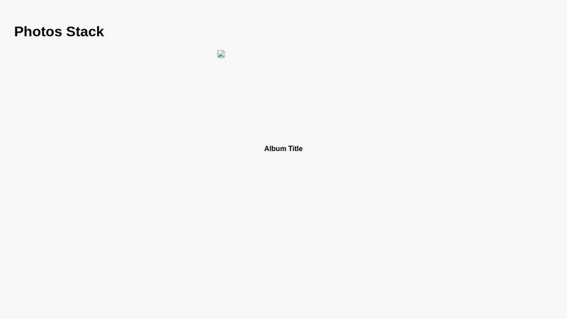 CSS Photo Stack Effect image.