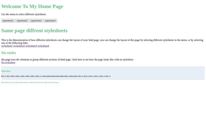 first css test