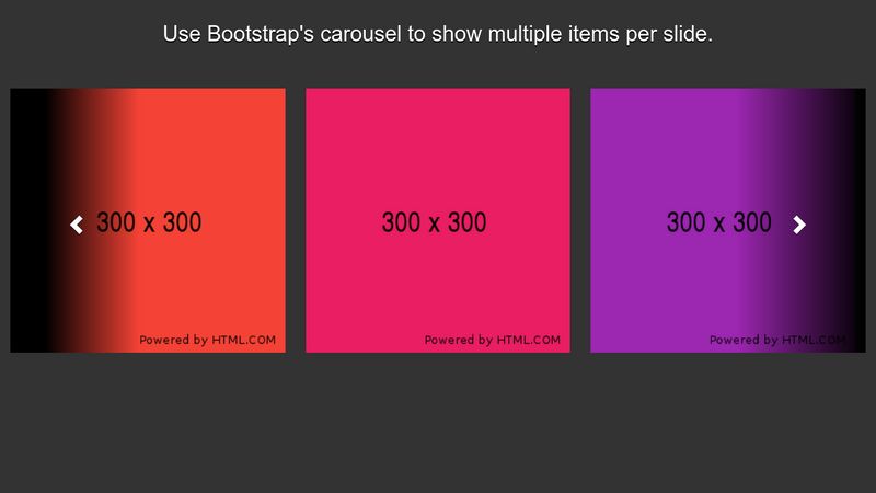 Bootstrap Carousel + Multi Item View