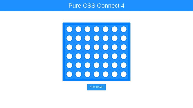 Pure CSS Connect 4