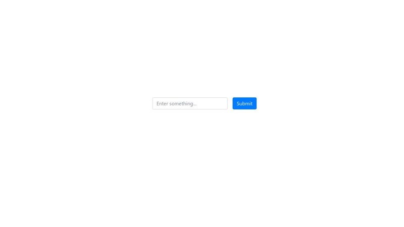 Simple Input/Output Form