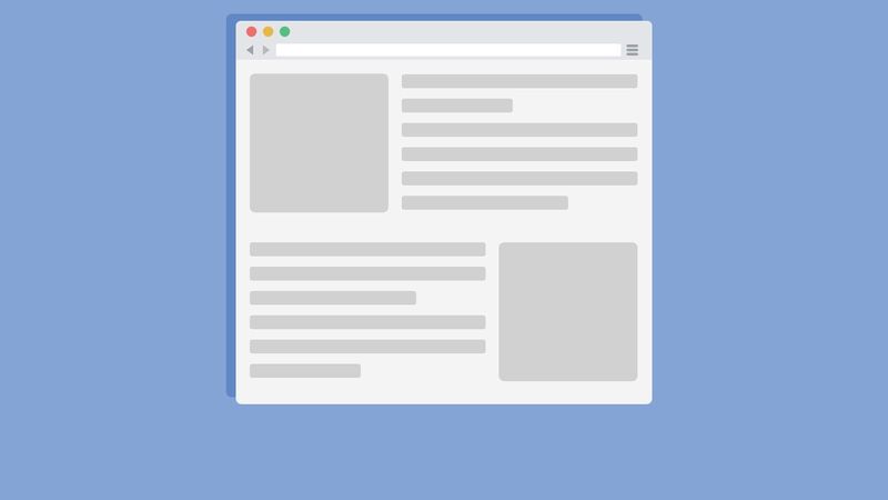 Pure CSS browser template