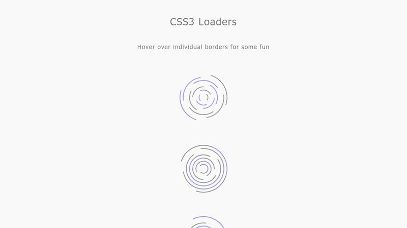 CSS3 Loaders