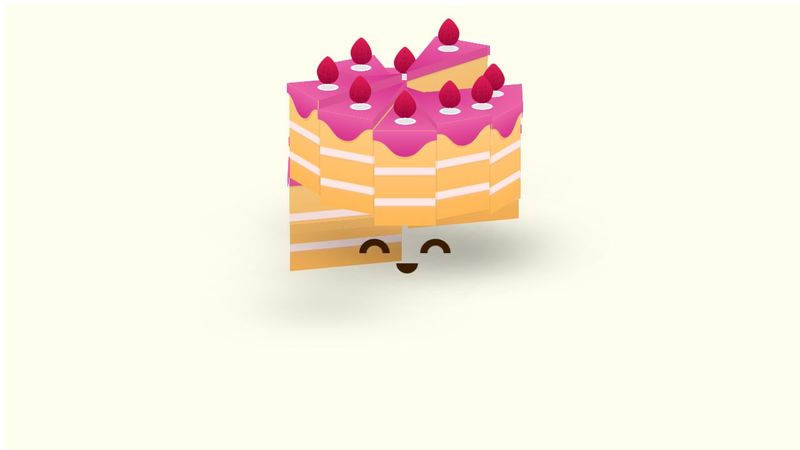 3D CSS Animated Interactive Cake