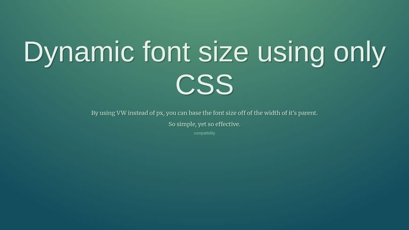 dynamic-font-size-with-css