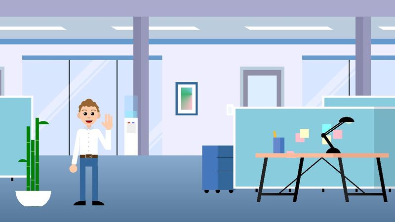 CSS Art: Infinite Office (no HTML) image.
