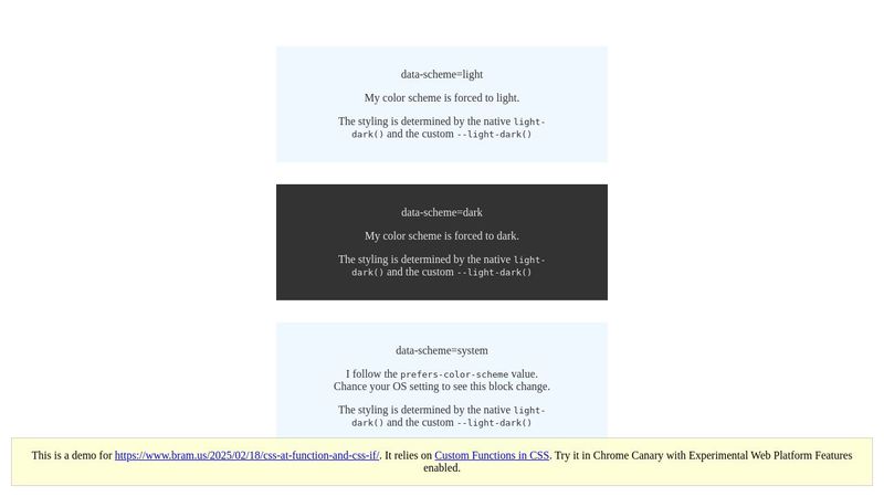Custom CSS Custom Functions + Nested Style Queries (+ attr()): --light ...