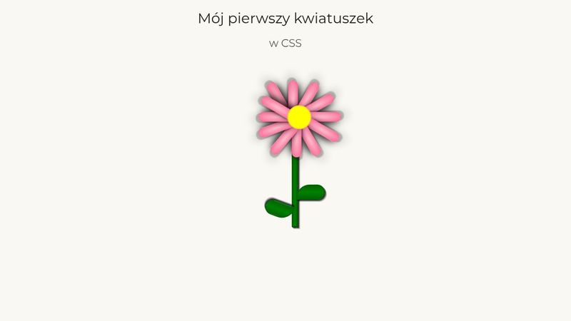 First flower in CSS