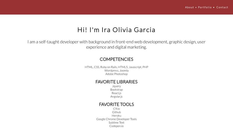 Responsive Simple Portfolio (HTML & CSS)