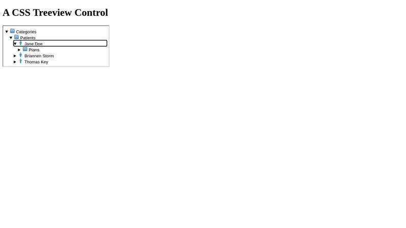 A CSS Treeview Control
