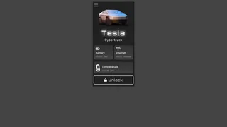 Tesla Cybertruck App UI Design