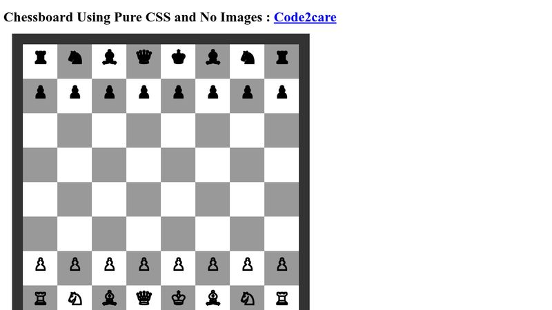 Pens tagged 'chessboard' on CodePen