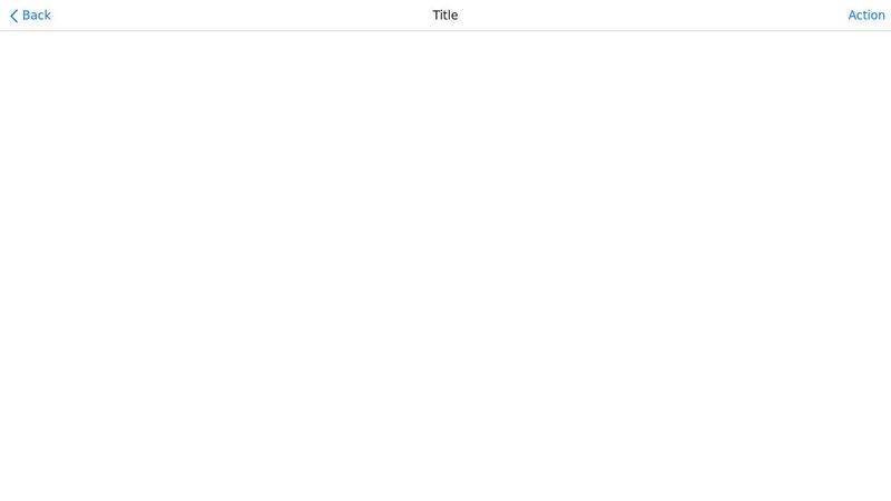 iOS Navigation Bar but in HTML5