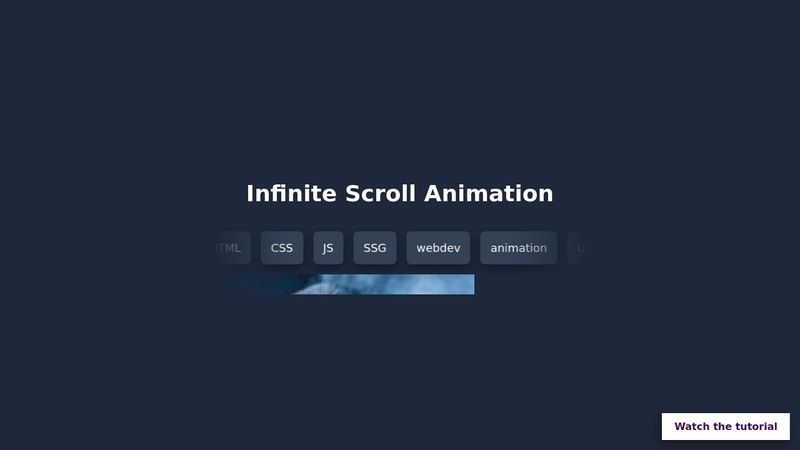 Progressively enhanced infinite horizontal scroll