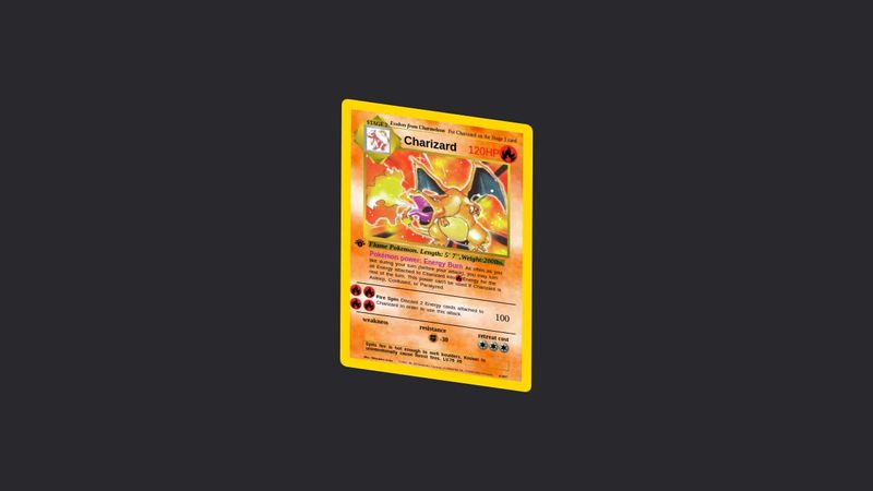Charizard Pokemon Card HTML CSS